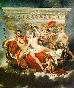 Jacques-Louis  David Mars Disarmed by Venus and the Three Graces oil